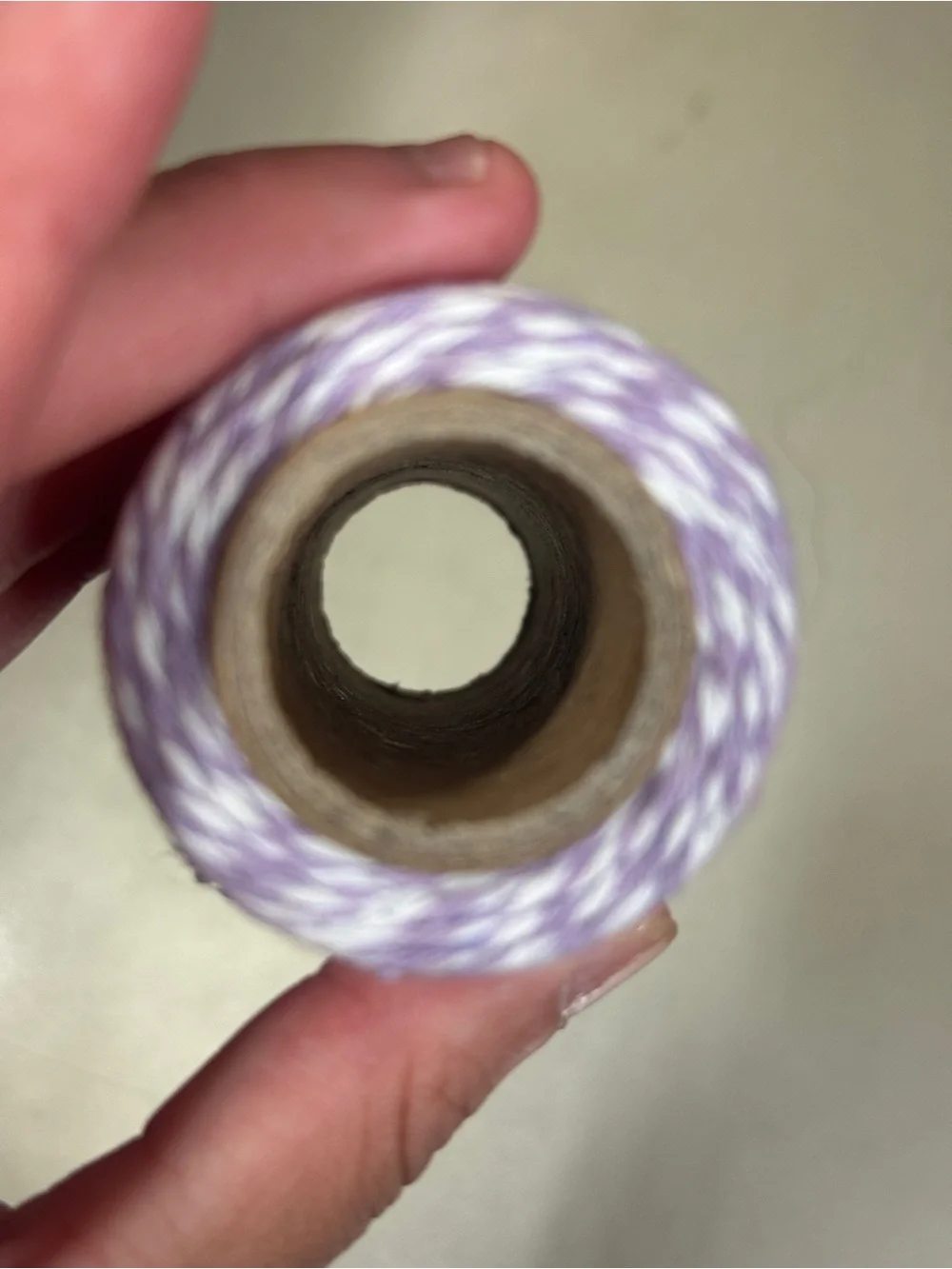Purple & White Baker's Twine Cotton Craft Cord Spool - 2.4 oz